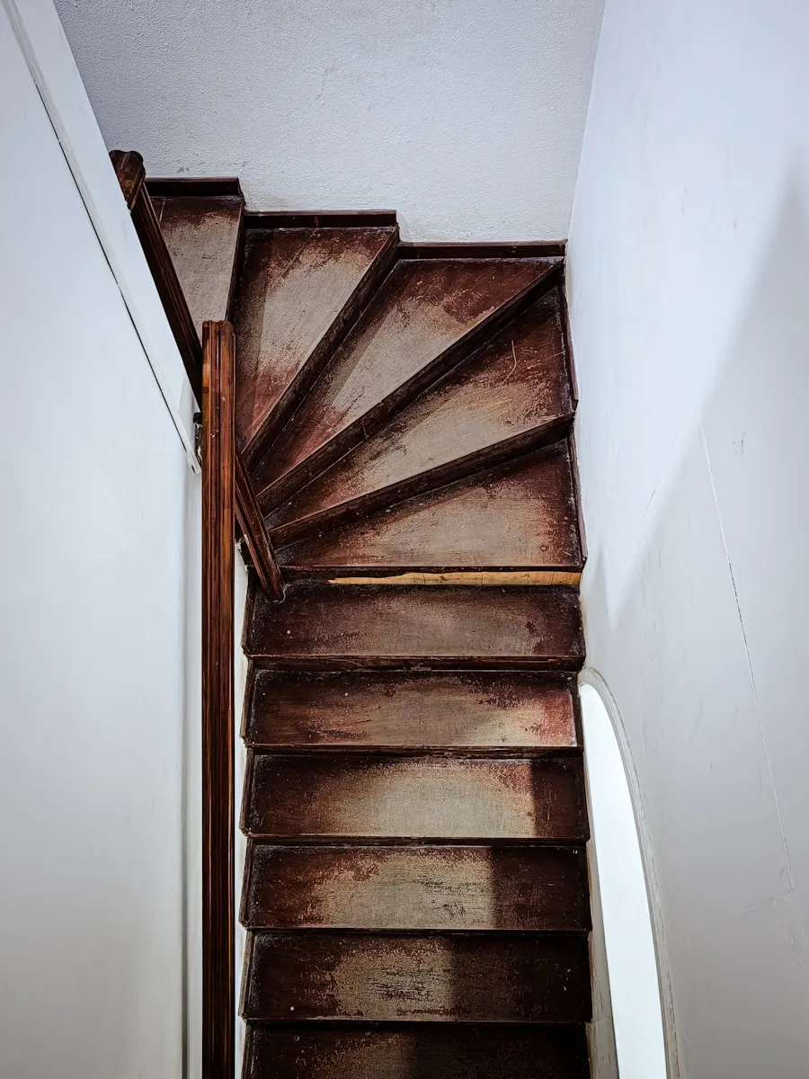 Placeholder for a stair tread and railing detail